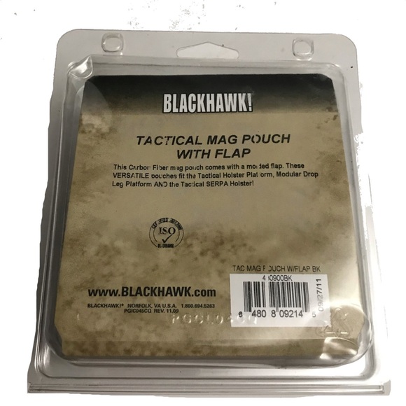 Blackhawk Tactical Mag Pouch with Flap Black Size OS - Picture 2 of 4